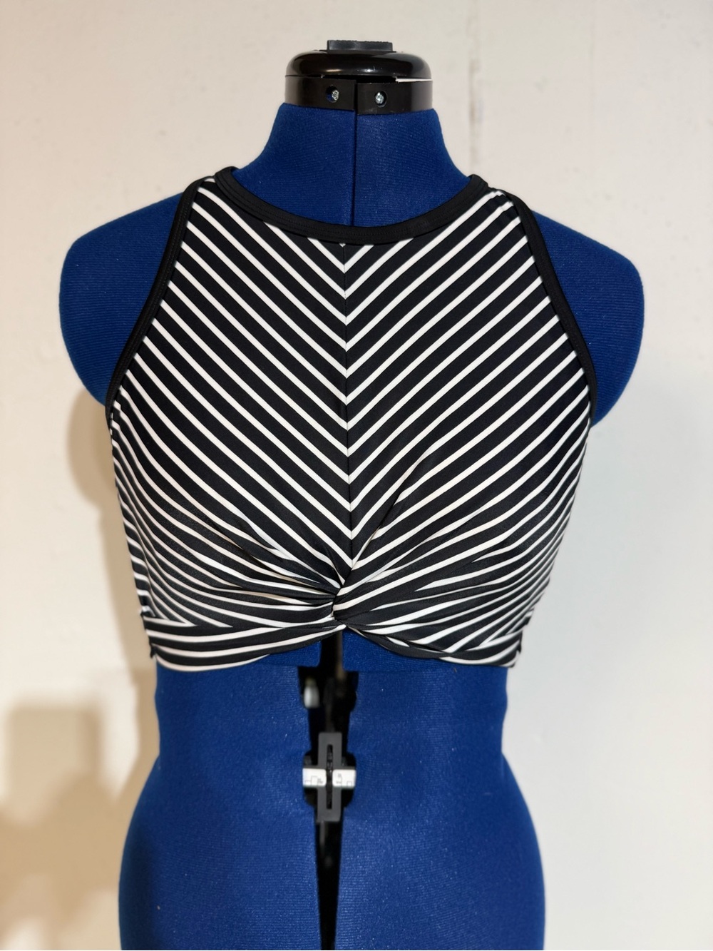 Kona Sol Beige and Black Trim Swim Top